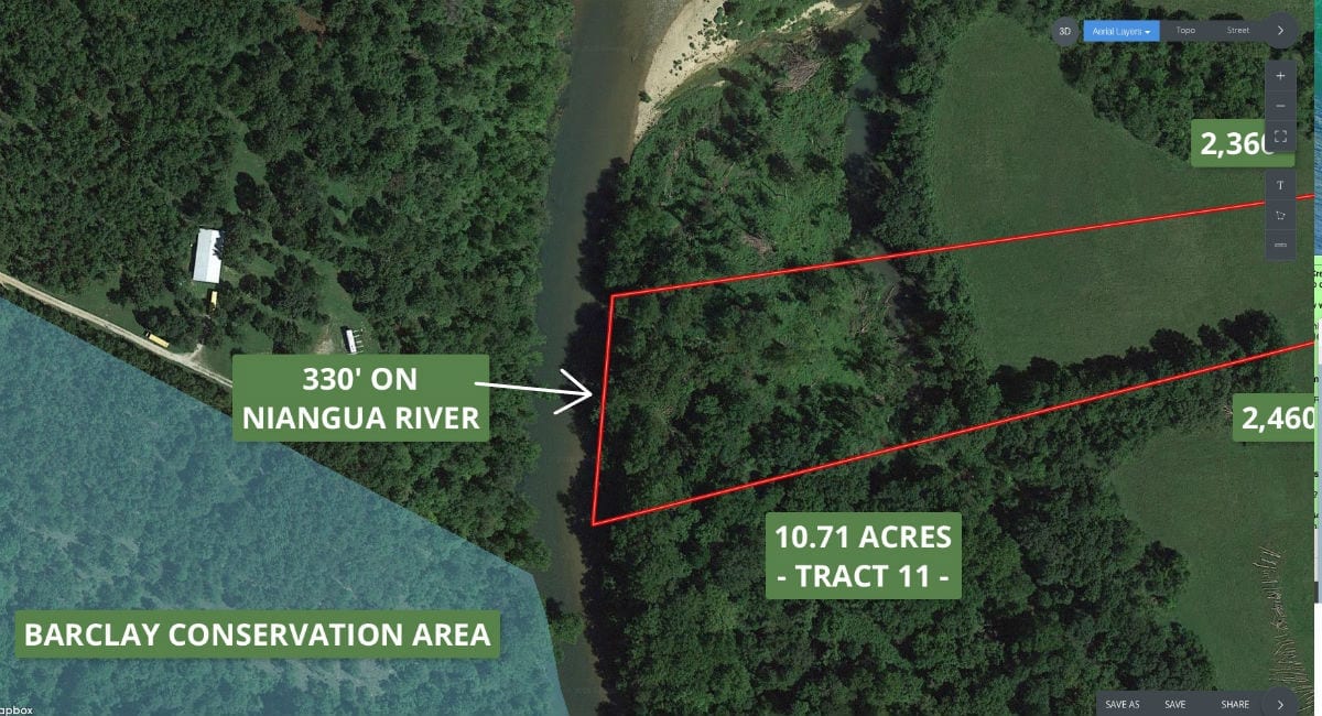 10.71 Acres ON the Niangua River Tract 11 Riverside IDRN11 Inc.