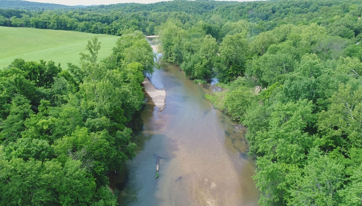 10.18 acres w/ 300' ON the Niangua River w/ rainbow trout